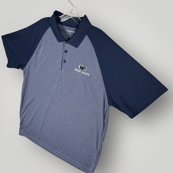 Penn State Athletic Dri-fit Top Short Sleeve Polo Sports Shirt Men's Size XL - Picture 5 of 6